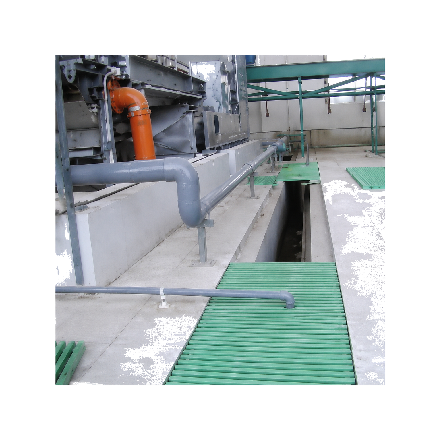 ChenXing GS-0804 FRP / Resin Drainage Grating white background product image GS-0804