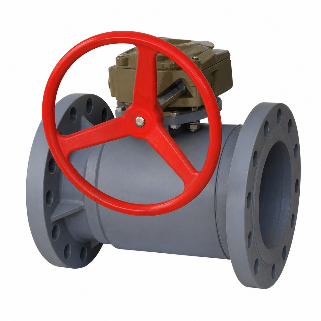 Gear-Operated Flanged Ball Valve | 法兰球阀-蜗轮式